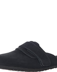 Birkenstock X Tekla Womens X Tekla Nagoya Suede Shearling Slipper in Black