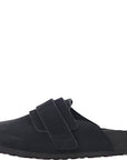 Birkenstock X Tekla Womens X Tekla Nagoya Suede Shearling Slipper in Black