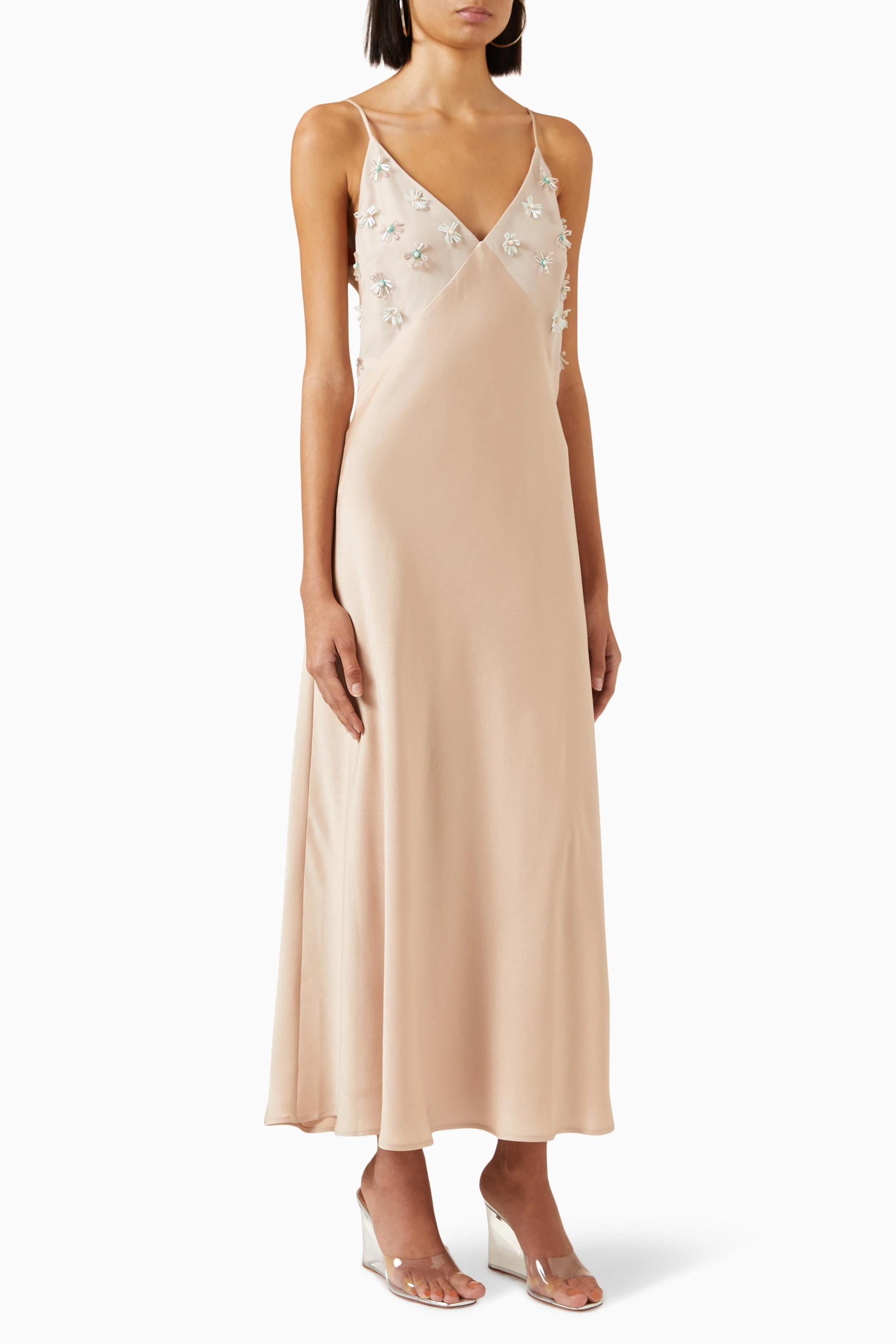Womens Clea Long Sun Dresses In Pink