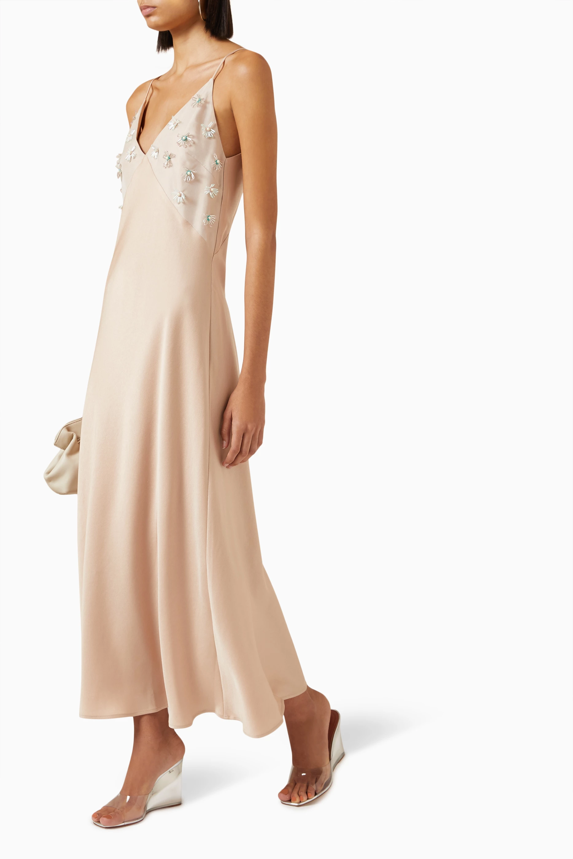 Womens Clea Long Sun Dresses In Pink