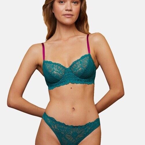 Womens Dora Larsen Demi Cup Bras In Dark Green