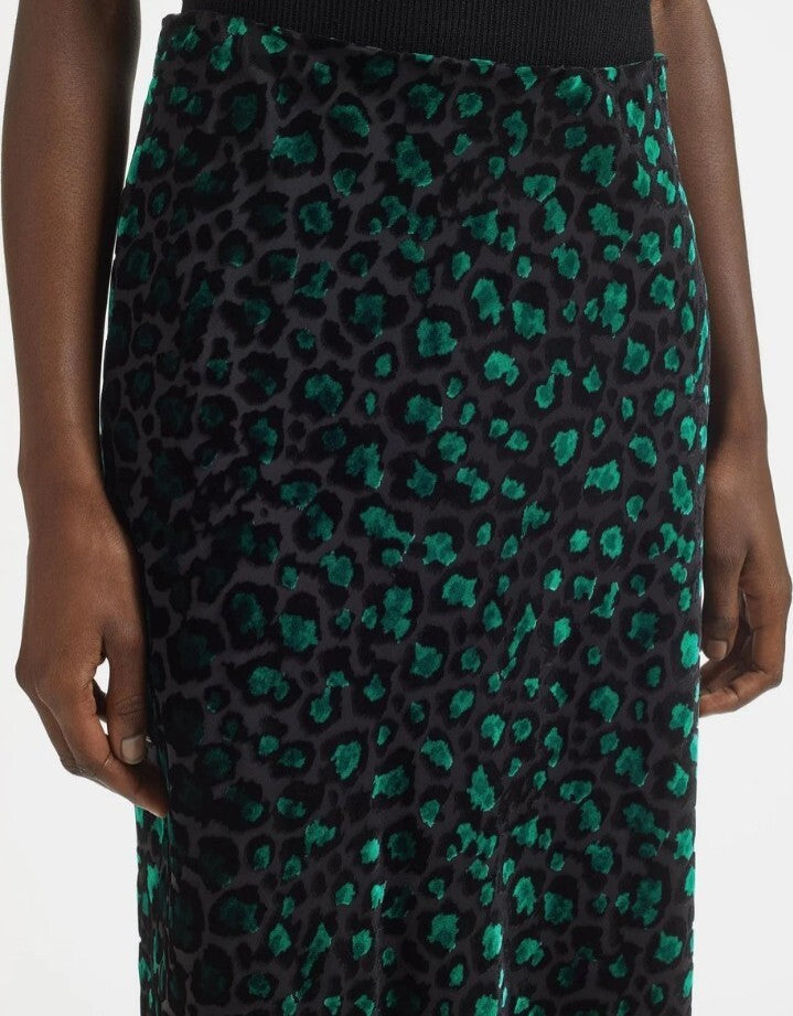Womens Cefinn Long Skirts In Green Black