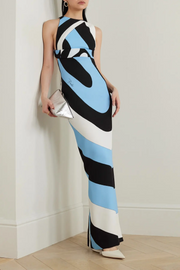 Womens Pucci Occasion Dress In Blue Black