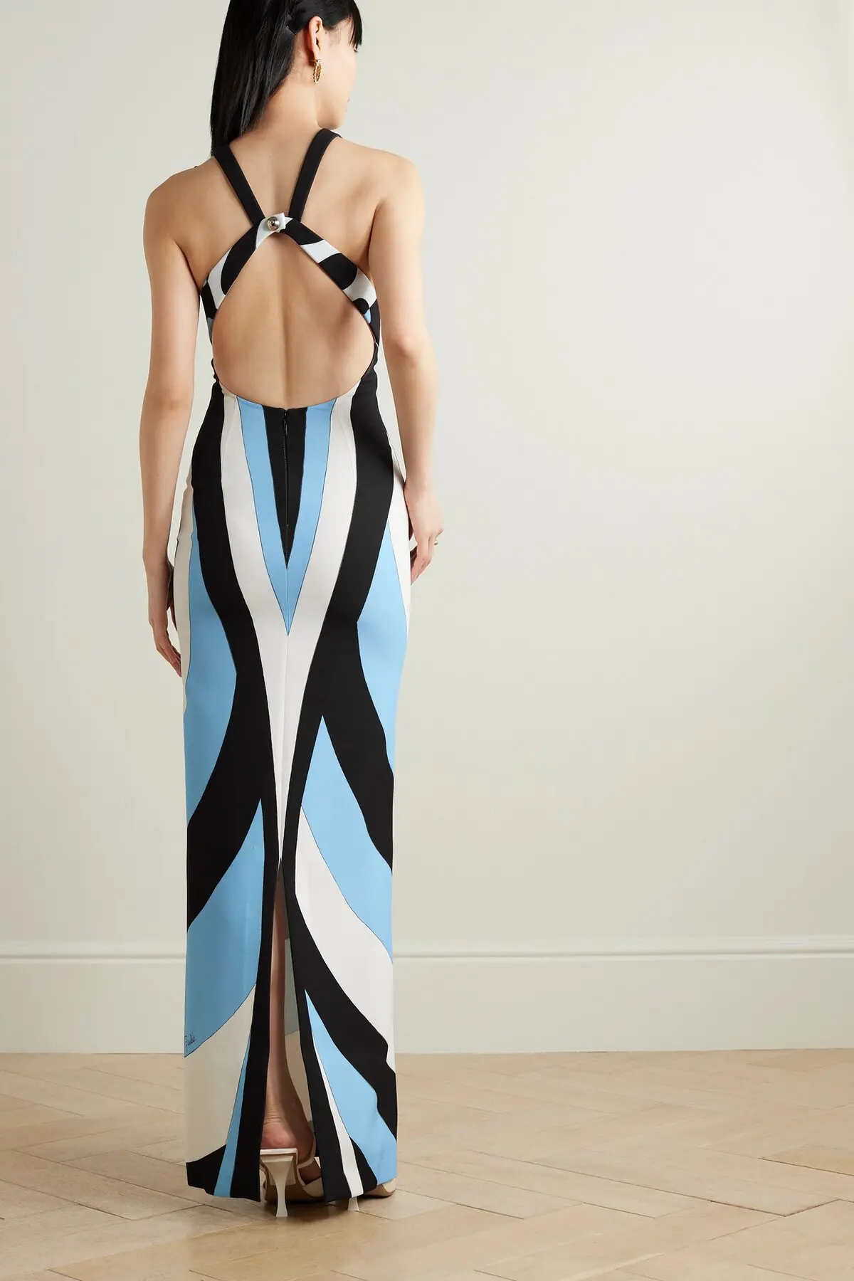 Womens Pucci Occasion Dress In Blue Black