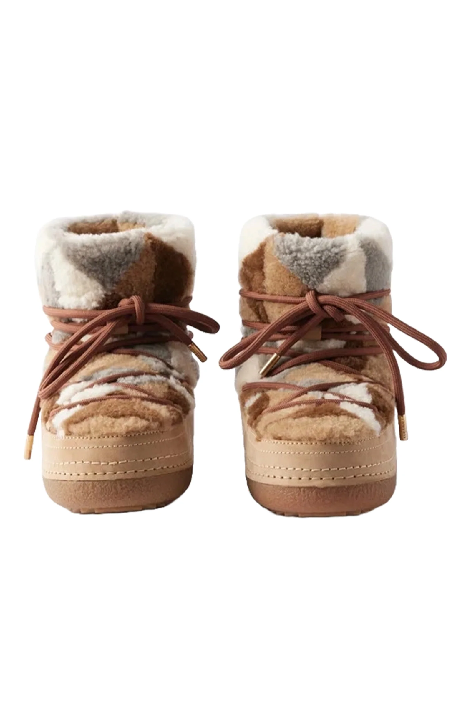 Womens Inuikii Apres-Ski In Beige Multi