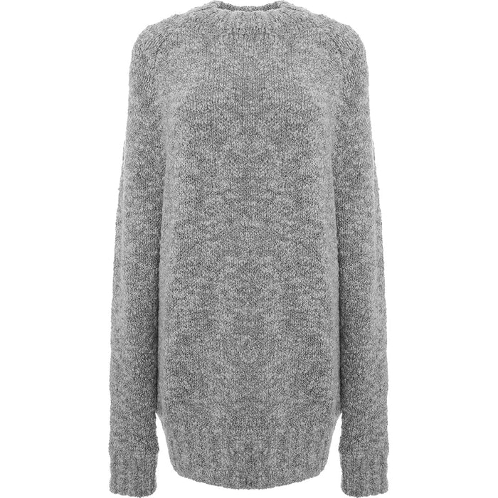 RAEY Womens Boucle Raglan Jumper in Grey