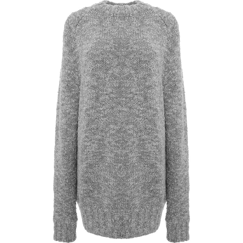 RAEY Womens Boucle Raglan Jumper in Grey