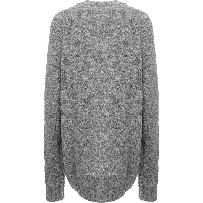 RAEY Womens Boucle Raglan Jumper in Grey