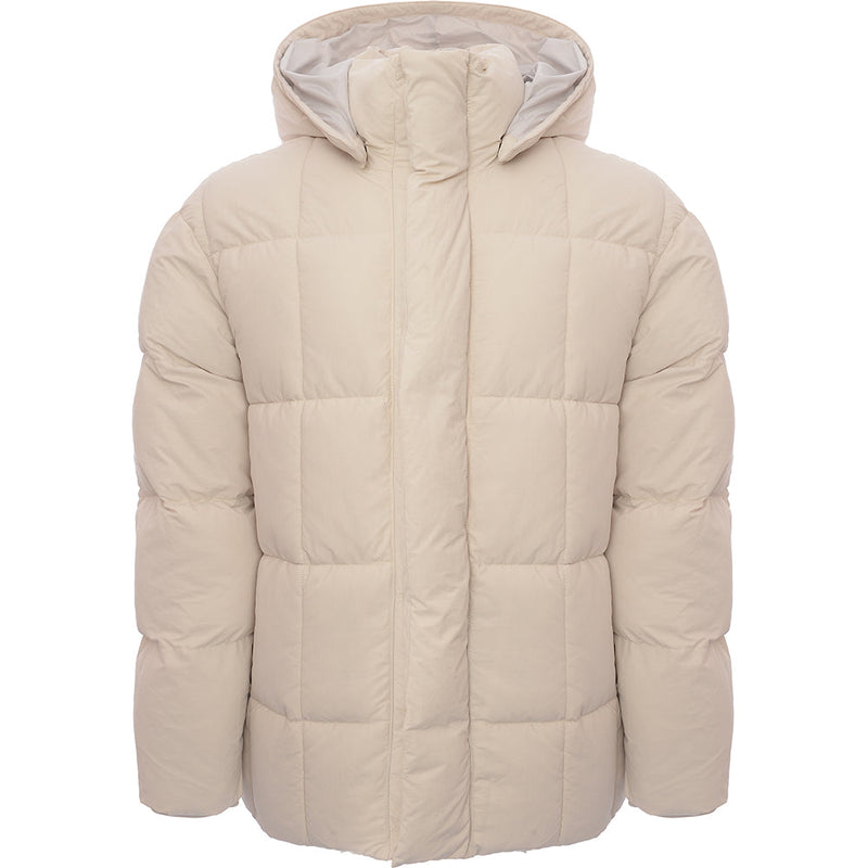 Alex Eagle Womens Beige Richmond Recycled Nylon Puffer Jacket