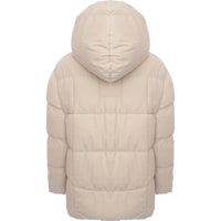 Alex Eagle Womens Beige Richmond Recycled Nylon Puffer Jacket