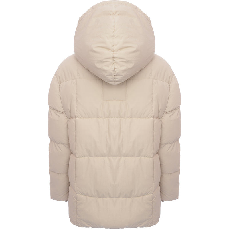 Alex Eagle Womens Beige Richmond Recycled Nylon Puffer Jacket