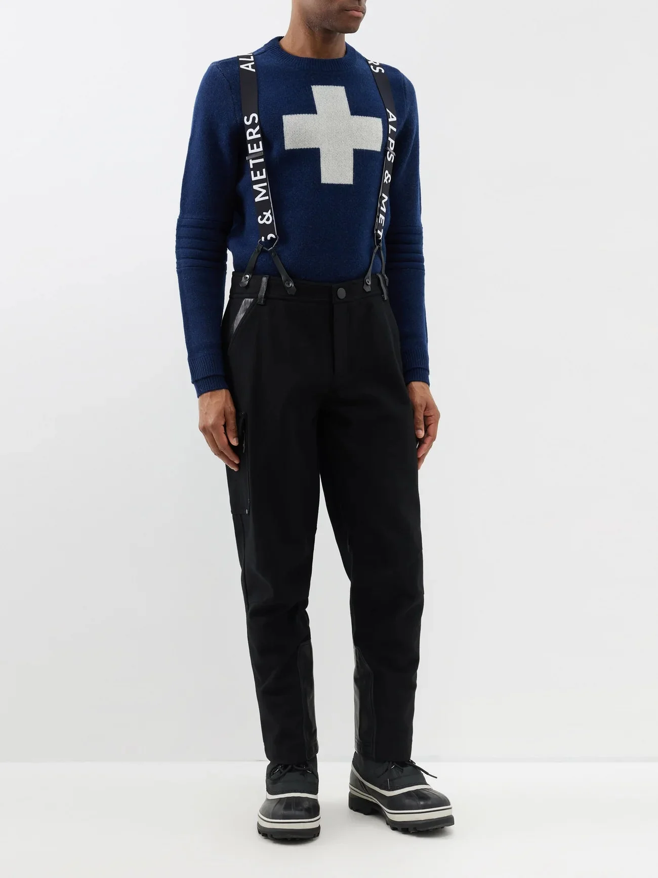 Mens Alps & Meters Technical Trousers In Black