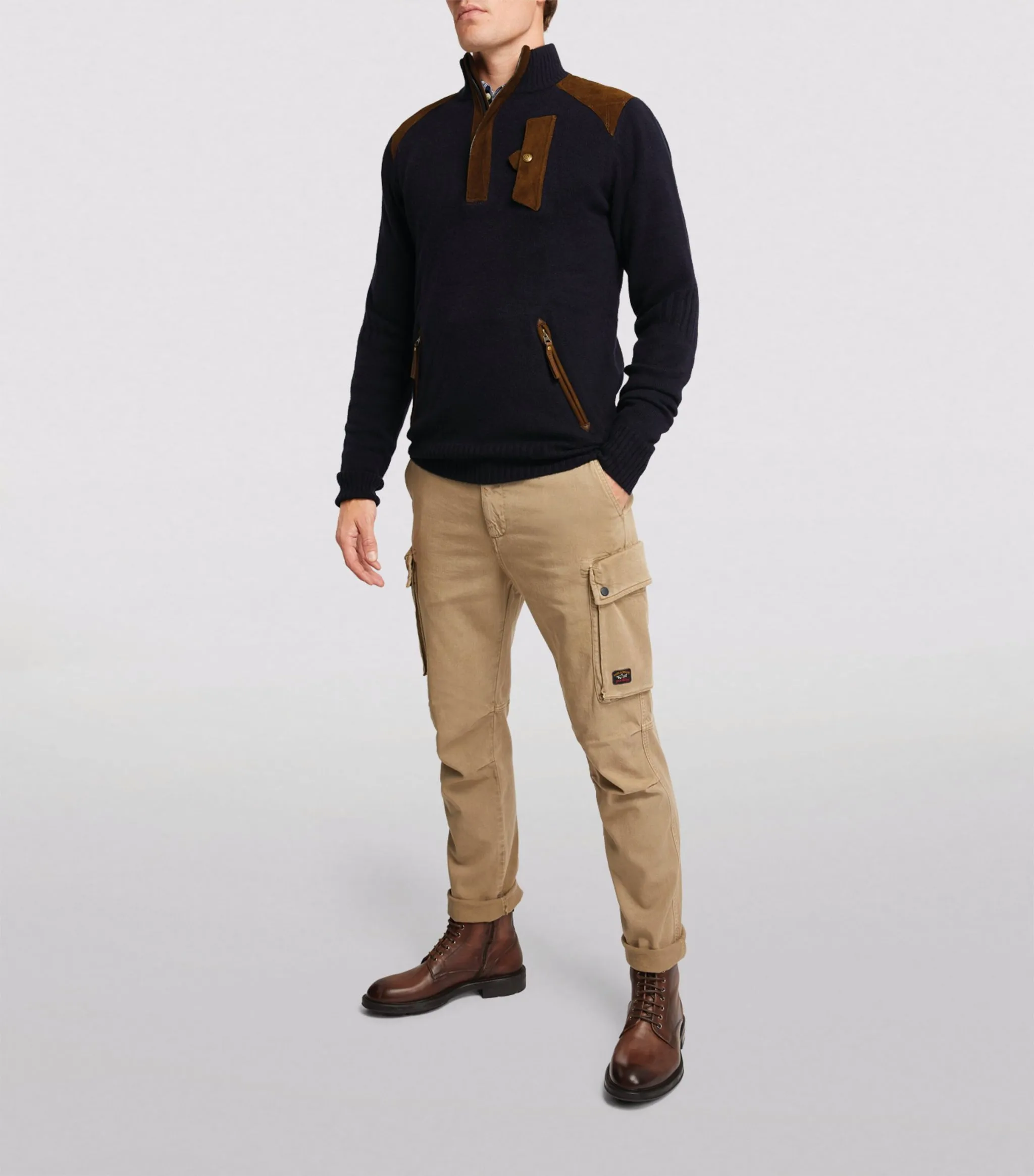 Mens Alps & Meters Knitwear In Navy