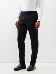 Mens Thom Sweeney Tailored Trousers In Black