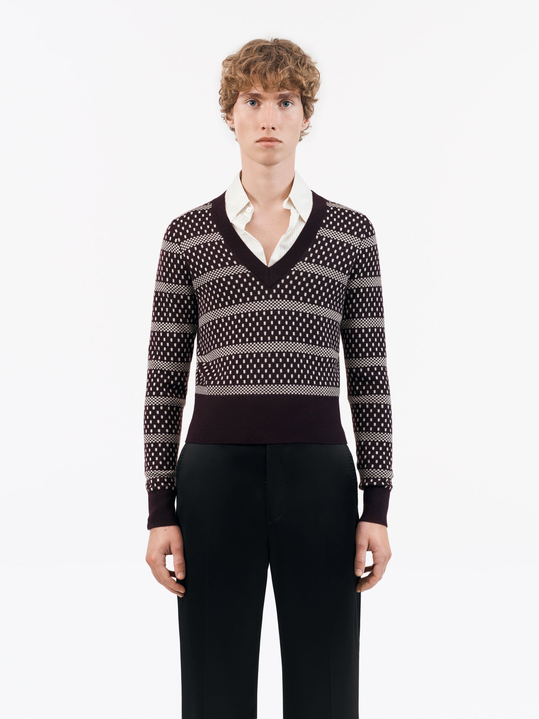 Mens Tiger Of Sweden V Necks In Black Multi
