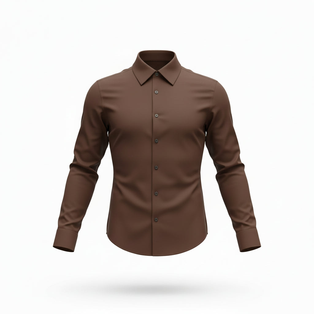 Mens Tiger Of Sweden Long Sleeve Casual In Dark Brown
