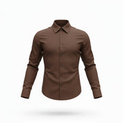 Mens Tiger Of Sweden Long Sleeve Casual In Dark Brown