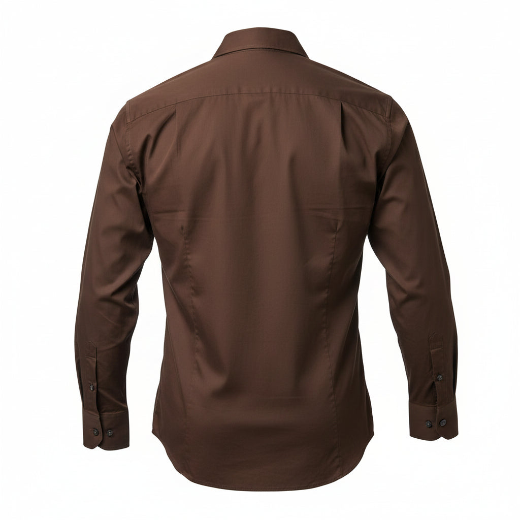 Mens Tiger Of Sweden Long Sleeve Casual In Dark Brown