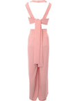 Emilia Wickstead Womens  Off Shoulder Fitted Midi Dress W Back Split in Pink