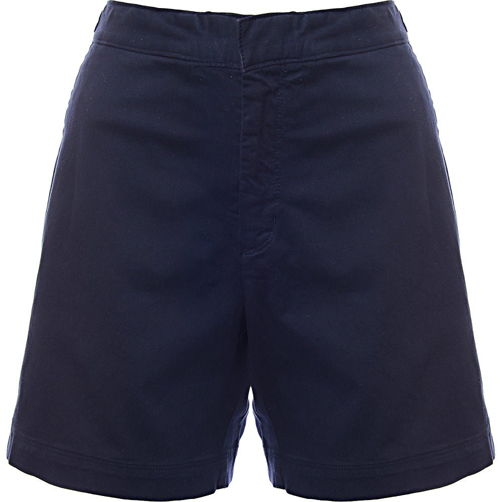 Mens Orlebar Brown  C/O - Bulldog Cotton Twill Stretch Flat Front Short In Blue
