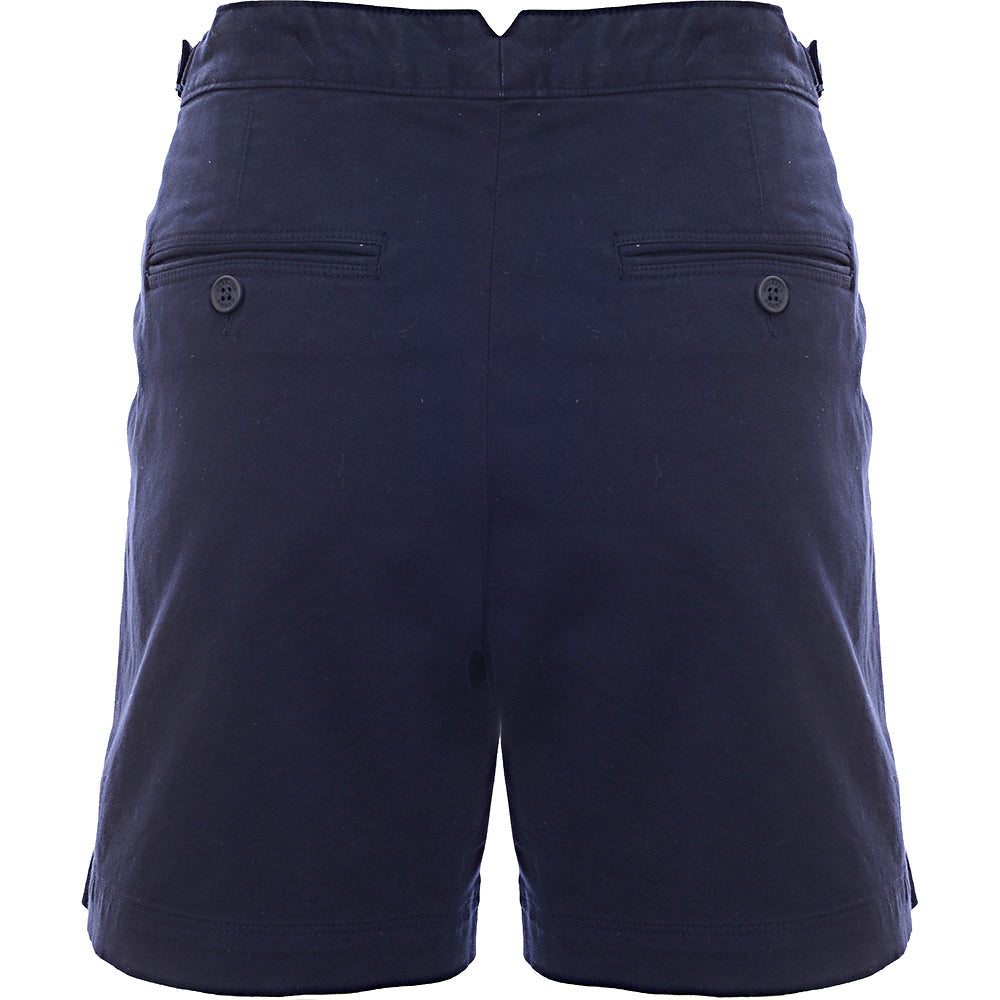 Mens Orlebar Brown  C/O - Bulldog Cotton Twill Stretch Flat Front Short In Blue