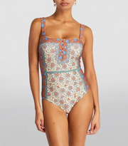 Womens Boteh Fashion Swimsuit In Cream Multi