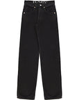 RAEY Womens Organic Dad Jean 31" in Black