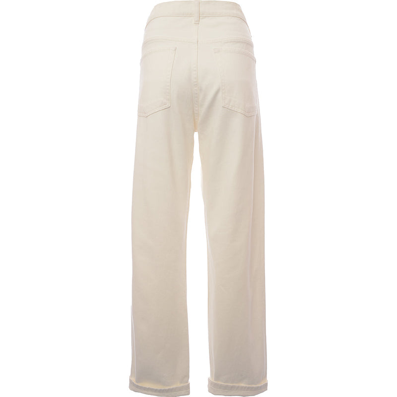 RAEY Womens Organic Dad Jean 31" in White