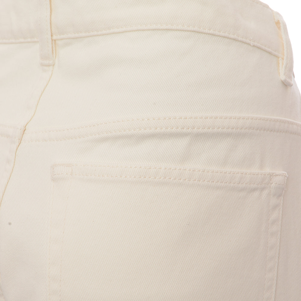 RAEY Womens Organic Dad Jean 31" in White