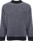 Oliver Spencer Mens Reversible Organic Cotton Sweatshirt in Navy