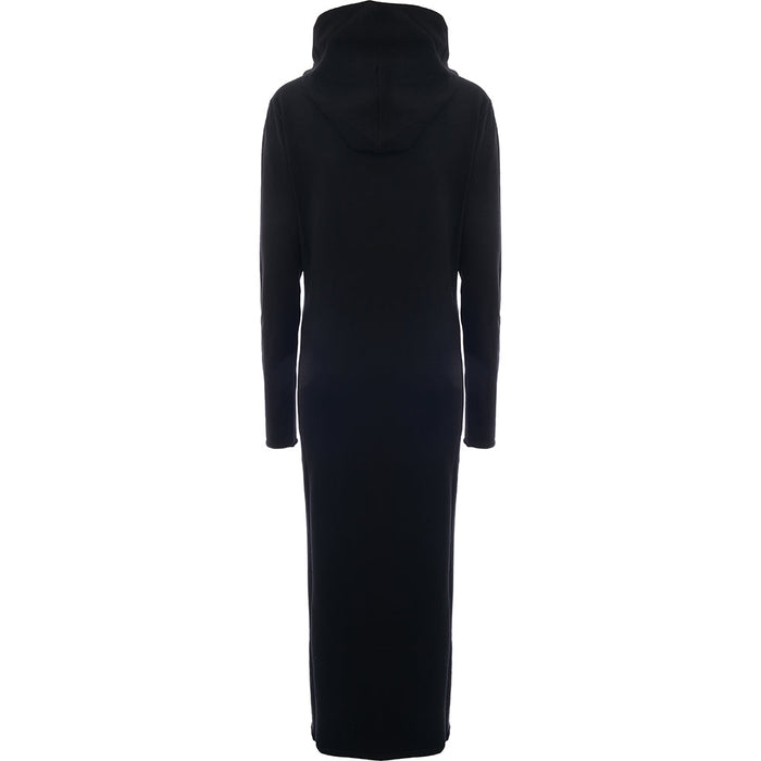 RAEY Womens Zip Front Hooded Dress in Black