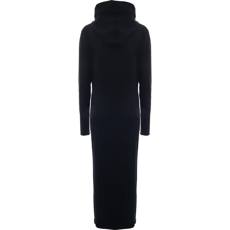 RAEY Womens Zip Front Hooded Dress in Black