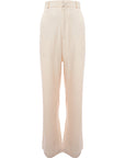 RAEY Womens Dream Fluid Straight Leg Trousers in Beige