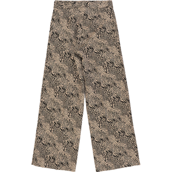 RAEY Womens Jacquard Crop Flare Trousers in Navy