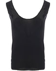 RAEY Womens Silk Layered Scoop Cami in Black