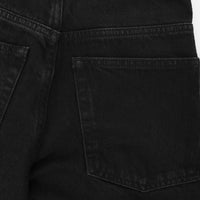 RAEY Womens Organic Cotton "Loon" Flared Jean in Black