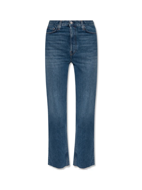Womens Toteme Straight Jeans In Blue