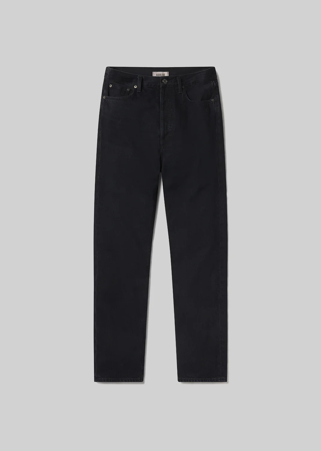 Womens Agolde Straight Jeans In Black