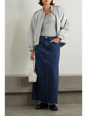 Womens Agolde Denim Skirts In Blue