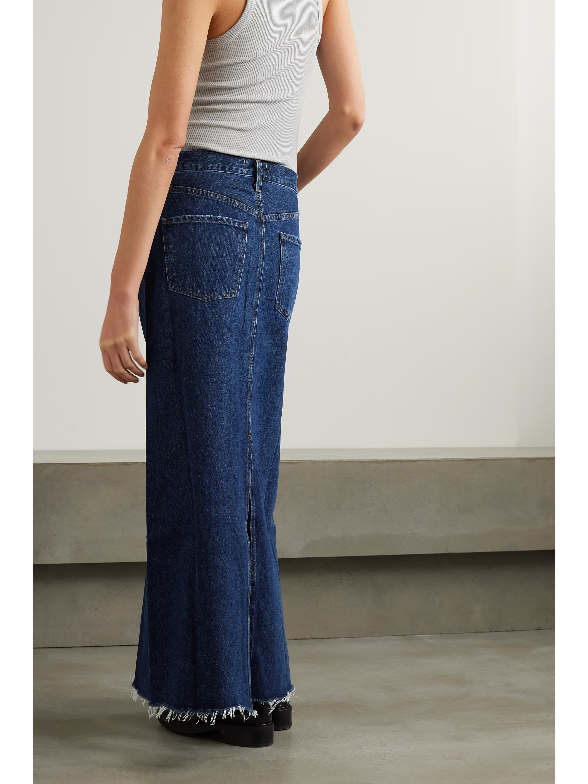 Womens Agolde Denim Skirts In Blue