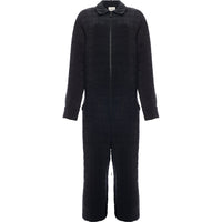 RAEY Womens Quilted Giant Jumpsuit in Navy