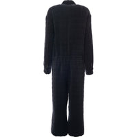 RAEY Womens Quilted Giant Jumpsuit in Navy