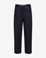Mens White Sand Casual Trousers In Navy