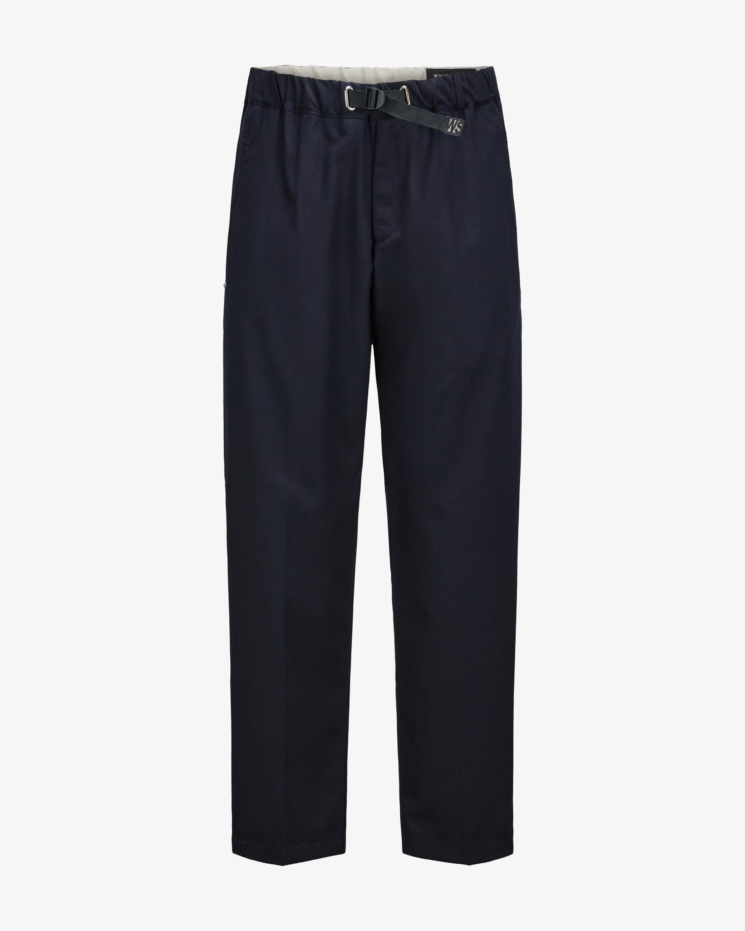 Mens White Sand Casual Trousers In Navy