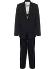 Jil Sander Mens Satin Notch Lapel Tuxedo in Black