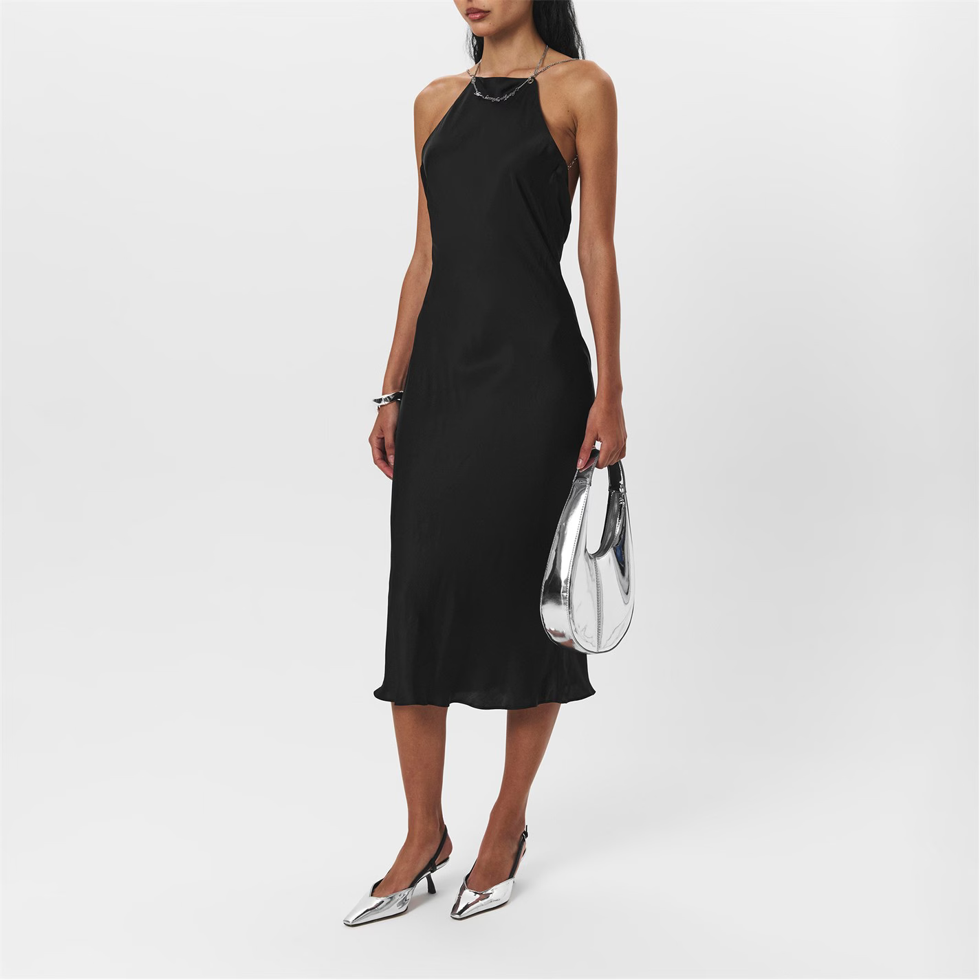 Womens Diesel Slip Dresses In Black