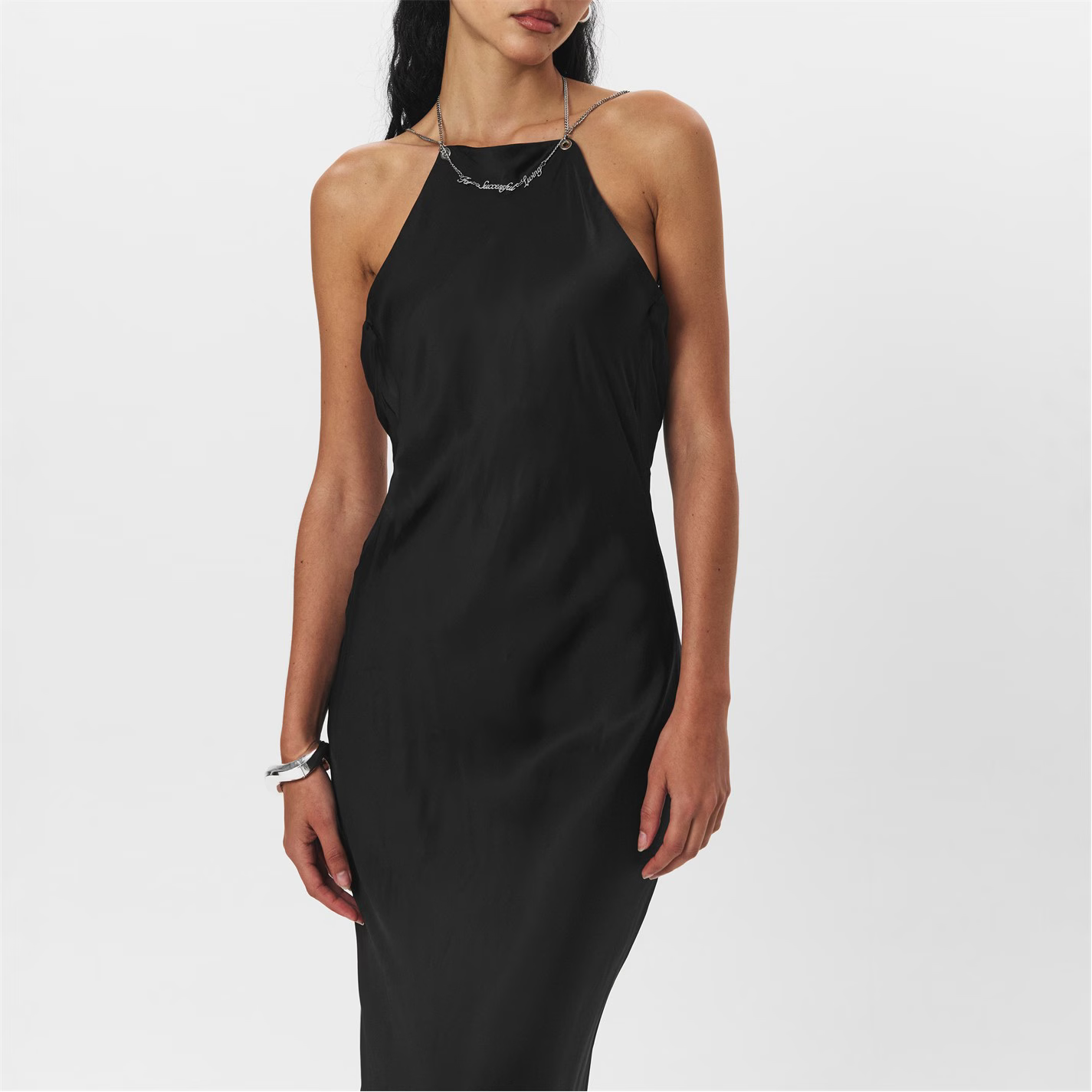 Womens Diesel Slip Dresses In Black