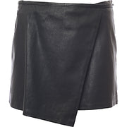 Diesel Womens Kesselle Leather Skirt in Black