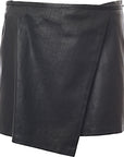 Diesel Womens Kesselle Leather Skirt in Black