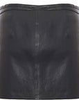 Diesel Womens Kesselle Leather Skirt in Black